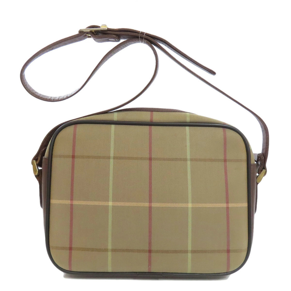 Burberry Canvas Bag Check Shoulder
